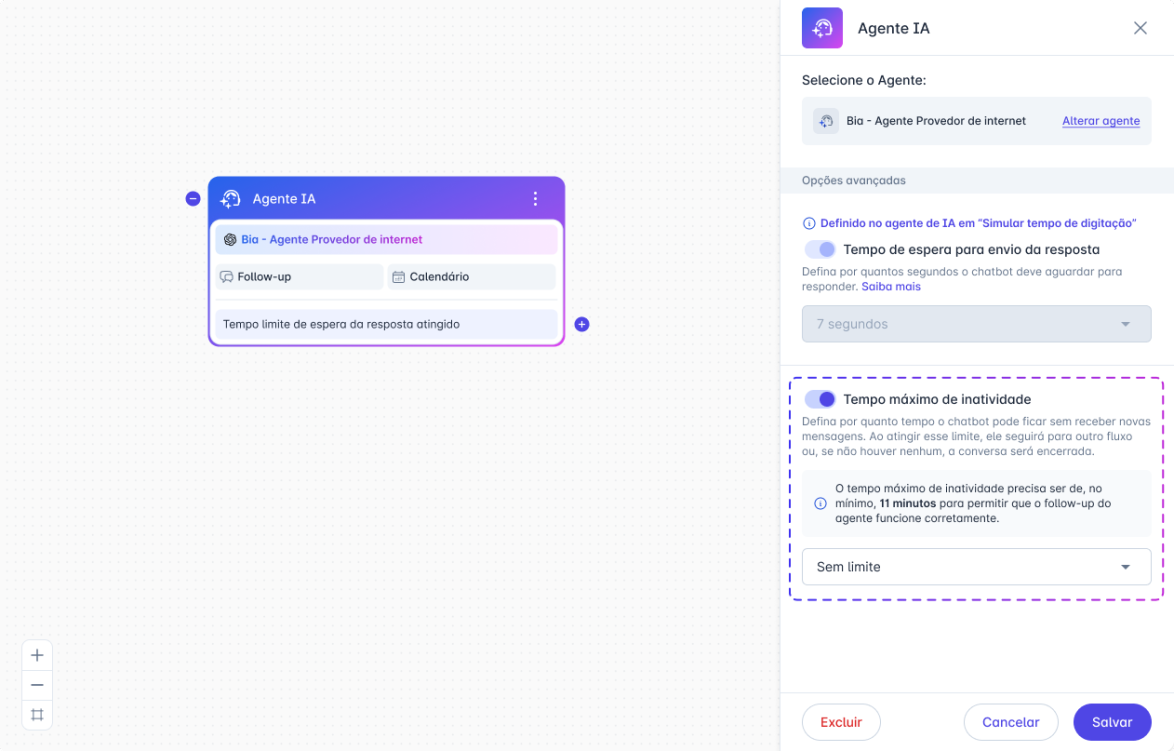 Integração Follow-up com Chatbot Builder