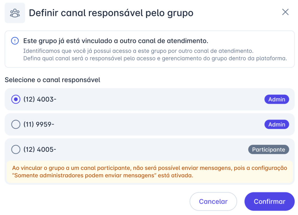 Gestão de Grupos